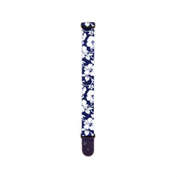 D'Addario Woven Hibiscus Guitar Strap, Blue