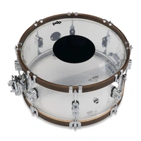 PDP 25th-Anniversary 5-piece Clear Acrylic Drum Kit Inc Snare and Hardware
