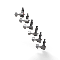 D'Addario Auto-Trim Tuning Machines, 6 In-Line setup, Chrome