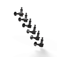D'Addario Auto-Trim Tuning Machines, 6 In-Line setup, Black