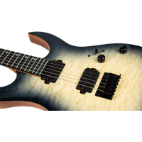 Spira S-500-QGY-E Electric Guitar - Trans Grey - Quilted Maple Top