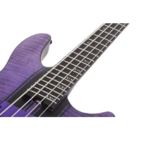 Schecter C-4 GT Electric  Bass Guitar - Satin Trans Purple