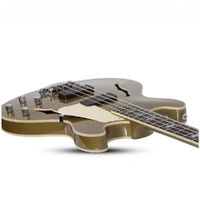 Schecter Corsair Semi-Hollow Bass Guitar  - Metallic Gold
