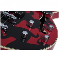 Schecter Simon Gallup Signature 4 String Corsair Hollowbody Bass Guitar