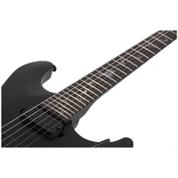 Schecter Damien-6 FR SBK Electric Guitar - Satin Black - Floyd Rose