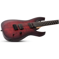 Schecter Sunset-7 string Triad Series Scarlet Burst Electric Guitar 