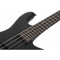 Schecter 4 String  Stiletto Studio-4 electric Bass Guitar - See Through Black