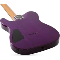 Schecter PT Electric Guitar - Purple Burst Burl + Boss Katana 50W amp + Planet waves Cable