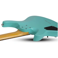 Schecter C-6 Deluxe Electric Guitar - Satin Aqua SCH428
