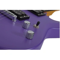 Schecter C-6 Deluxe Electric Guitar - Satin Dark Purple SCH429