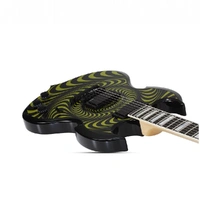 Wylde Audio Barbarian Grimmest Green Psychic Bullseye Electric Guitar