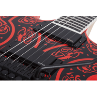 Wylde Audio Warhammer  Norse Dragon Pinstripe Red Floyd Rose Electric Guitar