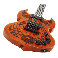 Wylde Audio Barbarian Carveworks Electric Guitar Natural Satin