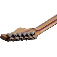 Schecter 6 String Electric Guitar Banshee Mach 6 Floyd Rose Sustainiac Fall Out Burst Finish 