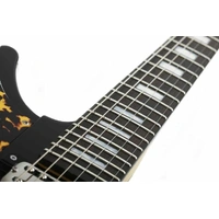 Schecter Spitfire Electric Guitar - Black Leopard / Ebony - 298 with Bigsby