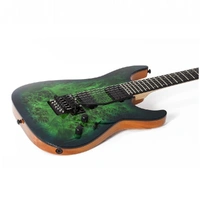 Schecter C-6 Pro Floyd Rose Electric Guitar Aqua Burst 