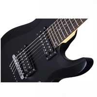 Schecter C-7 Deluxe  7-String Electric Guitar Satin Black