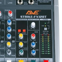 AVE Strike-FX 12 Bluetooth PA Mixer with FX & USB – 12 Channel