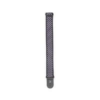 D'Addario Woven Guitar Strap, Checkerboard, Take it to Black