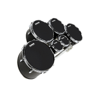 Evans MX Black Marching Tenor Drum Head, 8 Inch