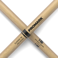 Promark Hickory 5A "Pro-Round" Wood Tip drumstick