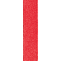 D'Addario Slim Garment Leather Guitar Strap, Red