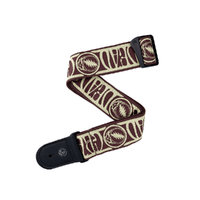 D'Addario Grateful Dead Woven, Steal Your Face, Tan/Brown