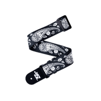 D'Addario Joe Satriani Swivel Guitar Strap, Black Paisley