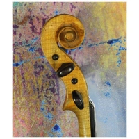  Fine Antique French Violin Labeled F. Breton Made in Mirecourt circa 1850