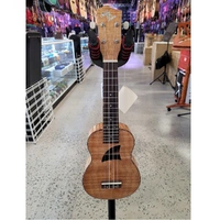 Eddy Finn Ukulele Soprano Flamed Okume  Uke TF-11S Aquila Strings High Gloss