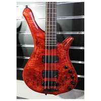 Mayones Comodous 4 Classic 4-String Electric Bass with Hard Case - Liquid Red