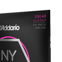 D'Addario NYXL0940BT Nickel Wound Electric Guitar Strings, Balanced Tension Super Light, 09-40