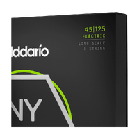D'Addario NYXL45125 Nickel Wound Bass Guitar Strings, 5-String 45-125, Long Scale