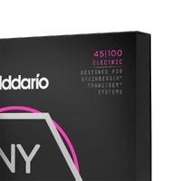 D'Addario NYXLS45100 Nickel Wound Bass Guitar Strings, Regular Light, 45-100, Double Ball End, Long Scale