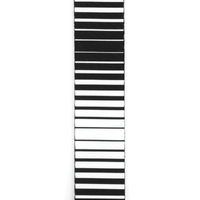 D'Addario Polyester Guitar Strap, Optical Art, White Stripes