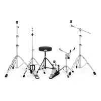 PDP Mainstage 5 Pce Drumkit Black Sparkle c/w Hardware & Paiste Cymbals