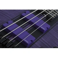 Schecter C-4 GT Electric  Bass Guitar - Satin Trans Purple
