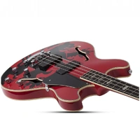 Schecter Simon Gallup Signature 4 String Corsair Hollowbody Bass Guitar