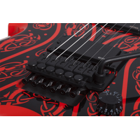 Wylde Audio Warhammer  Norse Dragon Pinstripe Red Floyd Rose Electric Guitar