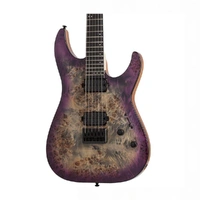Schecter C-6 Pro Electric Guitar - Aurora Burst - BURL TOP, COIL SPLIT TAP