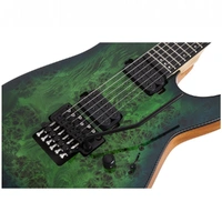 Schecter C-6 Pro Floyd Rose Electric Guitar Aqua Burst 
