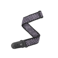 D'Addario Woven Guitar Strap, Checkerboard, Take it to Black