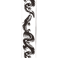D'Addario Woven Guitar Strap, Dragon Tattoo Art