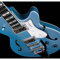 Godin Imperial Blue 6-String Montreal Premiere LTD Hollowbody Electric Guitar 