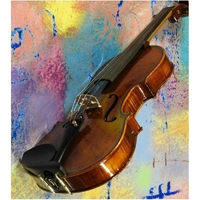  Violin Concert Series 4/4 Labeled Francesco Cervini CV-6 Set up  Zyex Strings