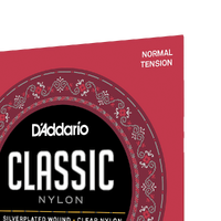 D'Addario EJ27N 3/4 Student Nylon Fractional Classical Guitar Strings, Normal Tension