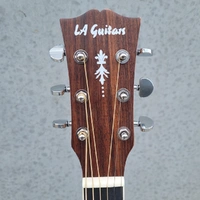 LA Guitars Spruce/ Mahogany Dreadnought Acoustic Guitar C/w Cutaway