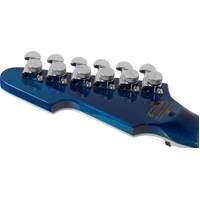 Schecter E-1 Electro-Resin 6 String  Electric Guitar - Transparent Blue