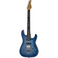 Schecter California Series Electric Guitar w/ Case - Transparent Sky Burst