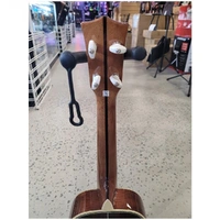 Washburn WU5320 Deluxe Concert Ukulele Koa Top Back and Sides Pearl Inlays 